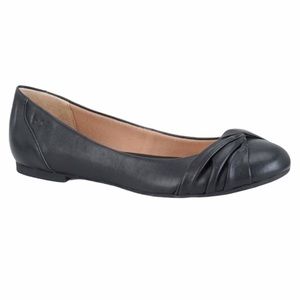 B.O.C. Parisian Ruched Black Flats